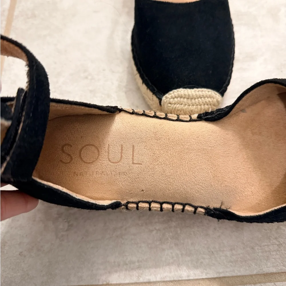 SOUL Naturalizer Black Espadrille Flats - Picture 2 of 7